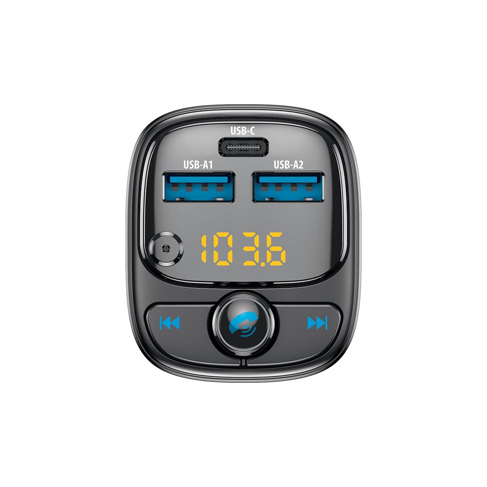 Forever FM raidītājs BT 2 x USB-A 1 x USB-C PD 30W TR-370 melns