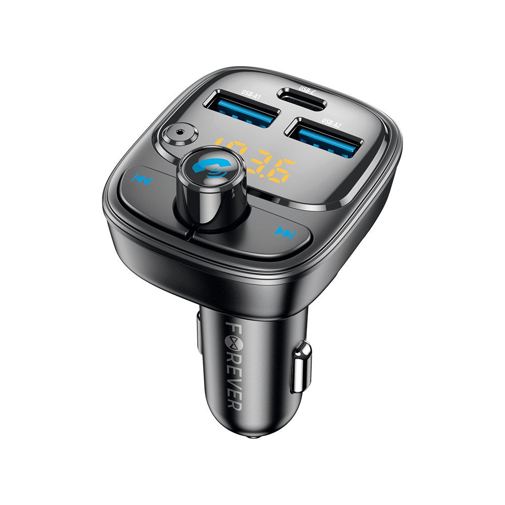 Forever FM raidītājs BT 2 x USB-A 1 x USB-C PD 30W TR-370 melns