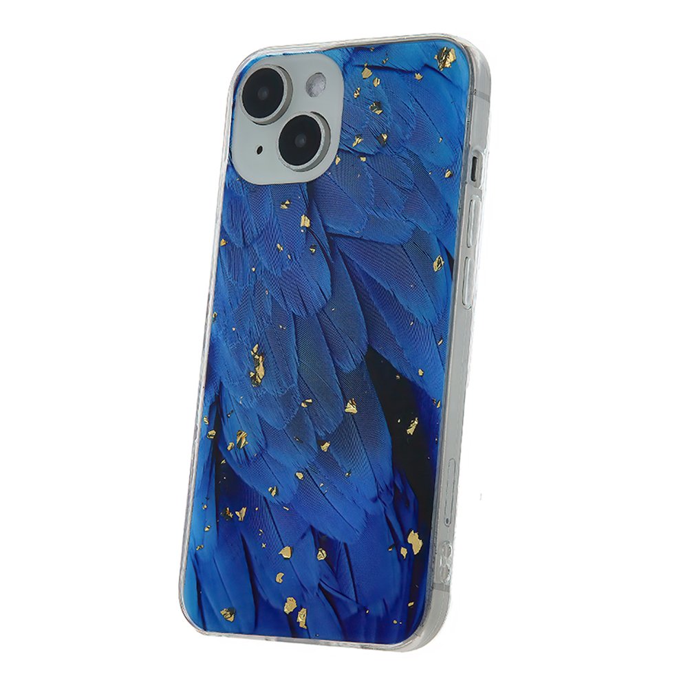 Gold Glam vāciņš iPhone 12 / 12 Pro 6,1", zils