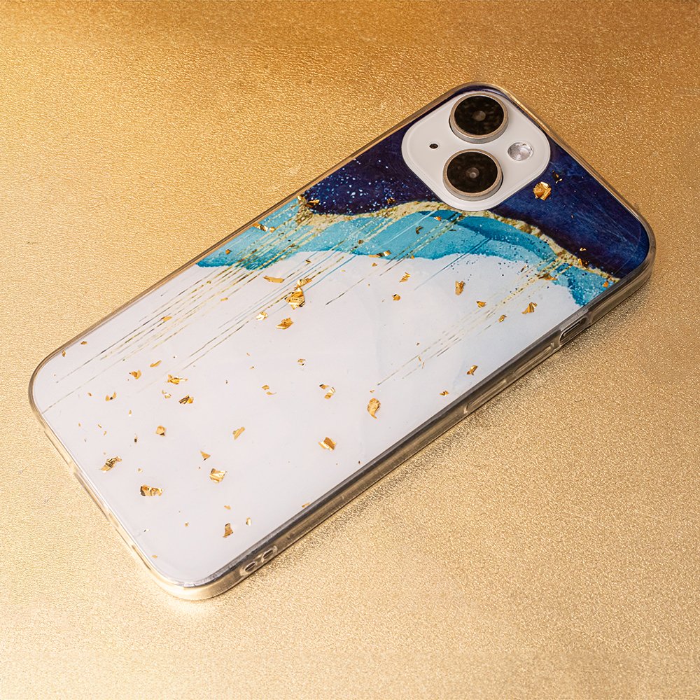 Gold Glam vāciņš iPhone 11 zils