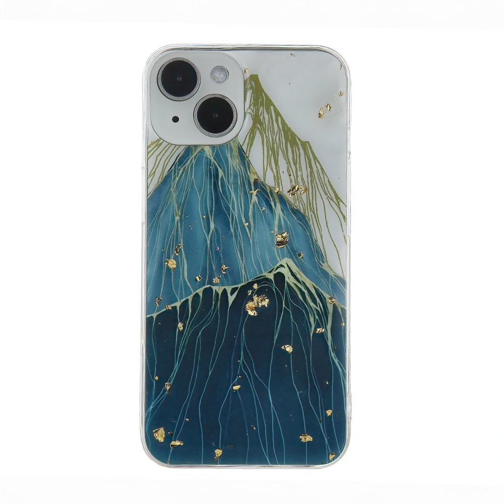 Zelta Glam vāciņš iPhone 12 / 12 Pro 6,1" kalnu stilam