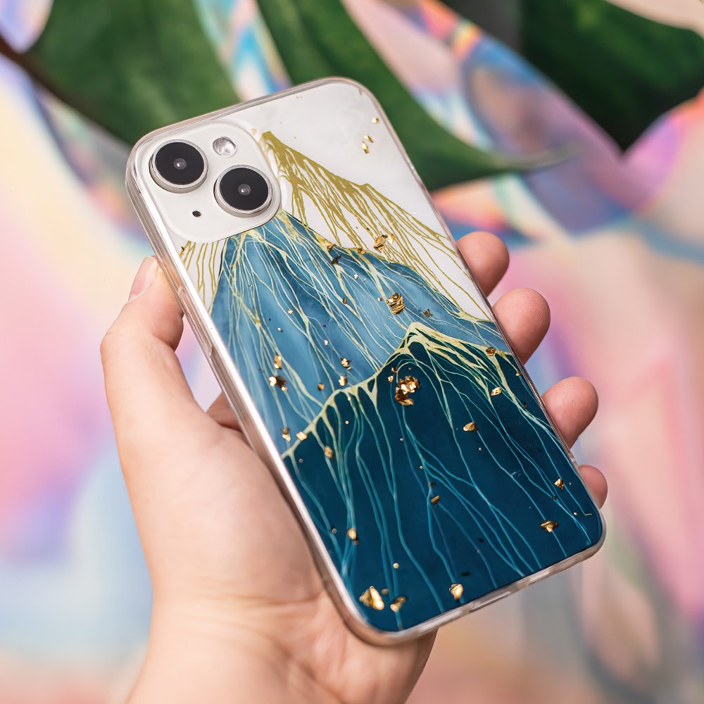 Gold Glam vāciņš iPhone 15 Pro 6,1" mountain