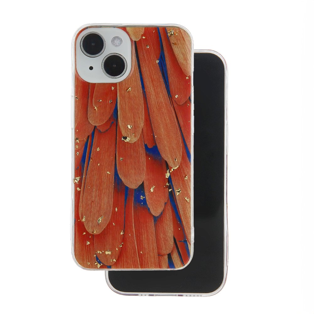 Gold Glam vāciņš Samsung Galaxy A34 5G, oranžs