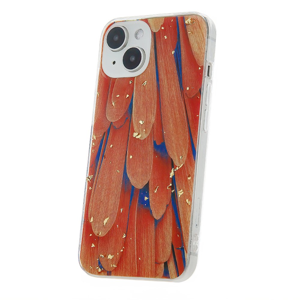 Gold Glam vāciņš Samsung Galaxy A14 4G / A14 5G, oranžs