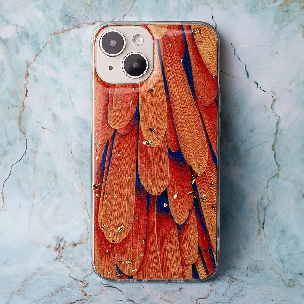 Gold Glam vāciņš Samsung Galaxy A25 5G (global), oranžs