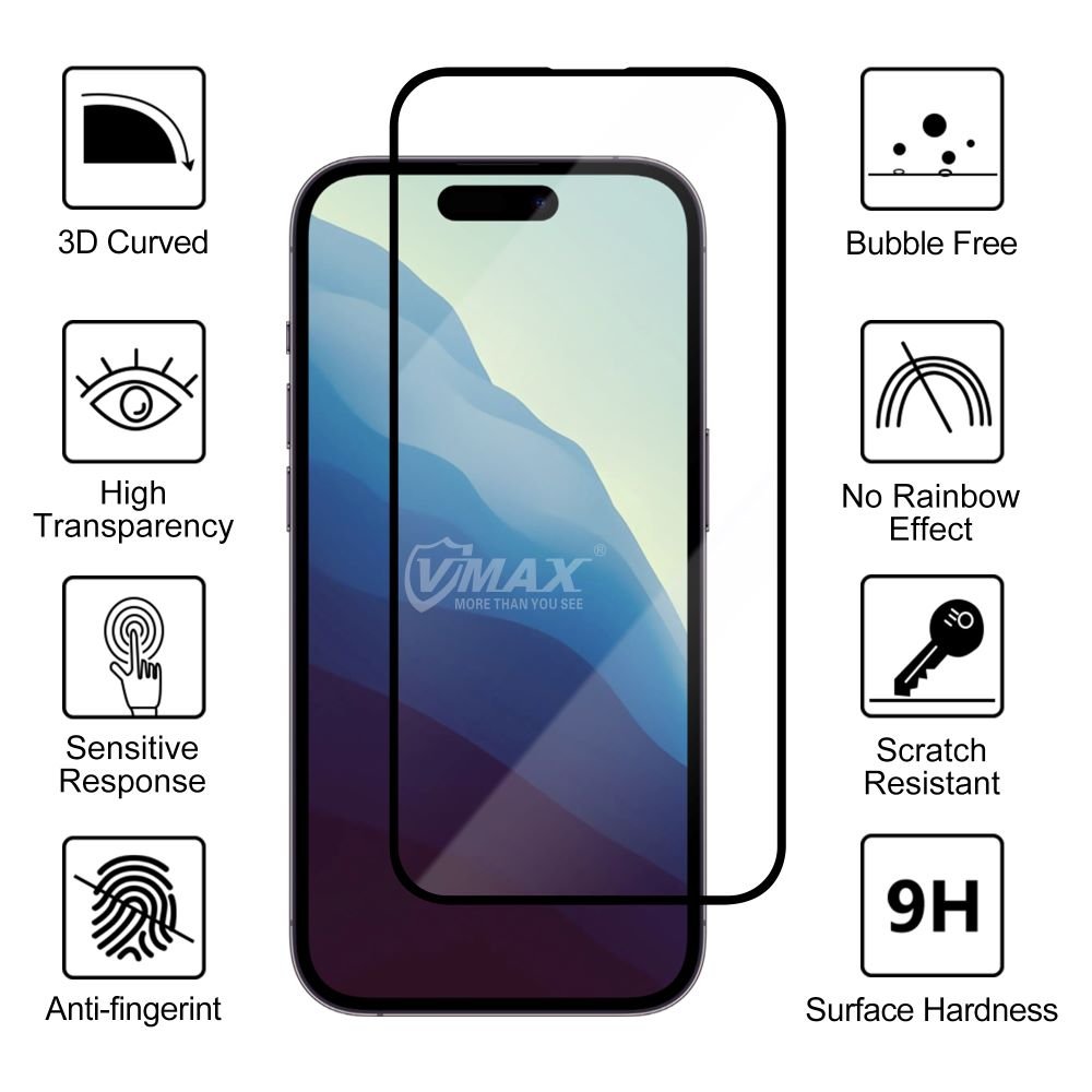 VMax aizsargstikls 9D iPhone 14 Plus 6,7"