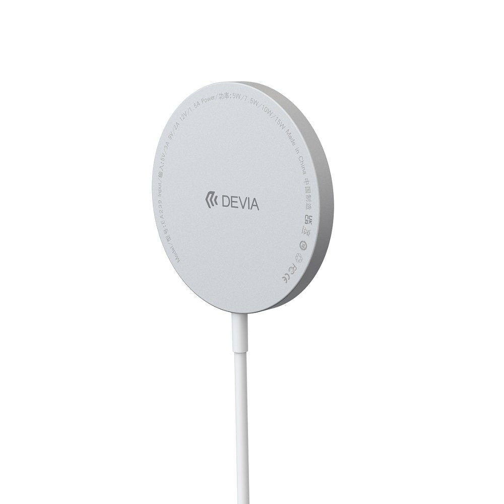 Devia bezvadu lādētājs Smart magnētisks 15W, balts