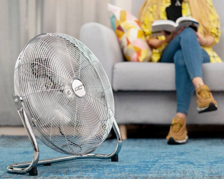LTC ventilators Floor 18'' 120W chrome