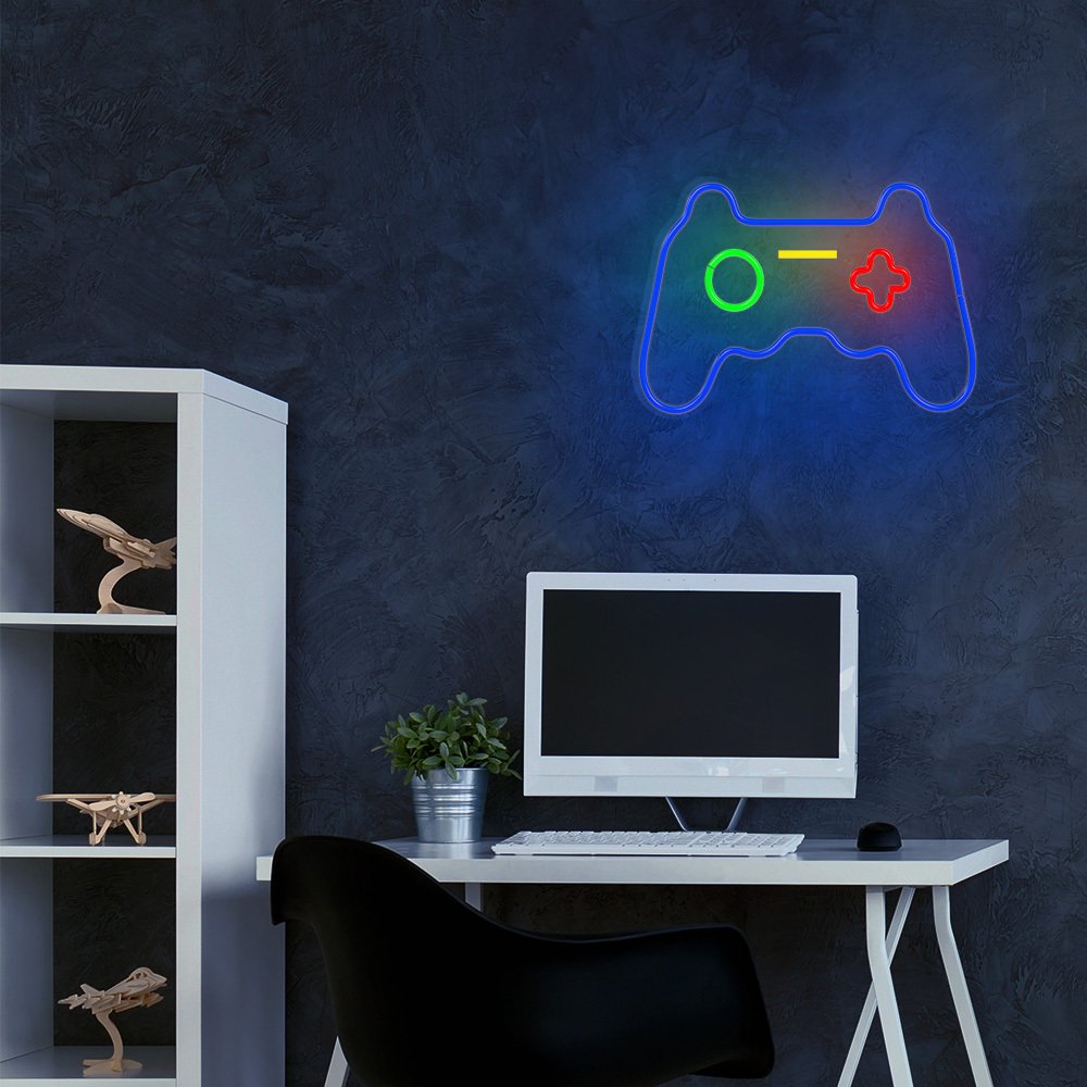 Forever Light gaisma Neon Plexi LED Gamepad daudzkrāsains FPNE03X Forever