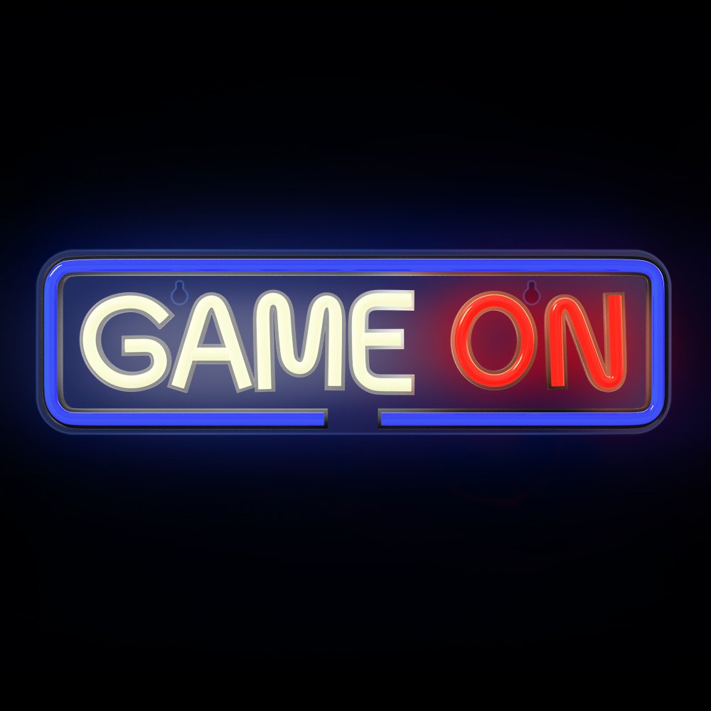 Forever Light gaisma Neon Plexi LED Game ON daudzkrāsains FPNE23 Forever