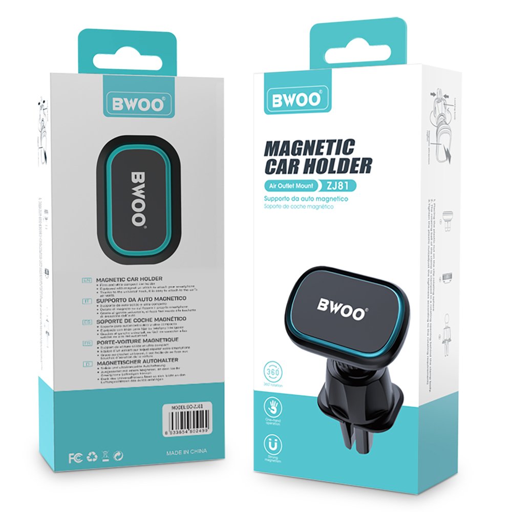 BWOO magnētisks auto turētājs BO-ZJ81 ar clip