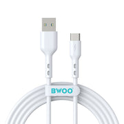BWOO kabelis USB - USB-C 1m 3A balts BO-X172C