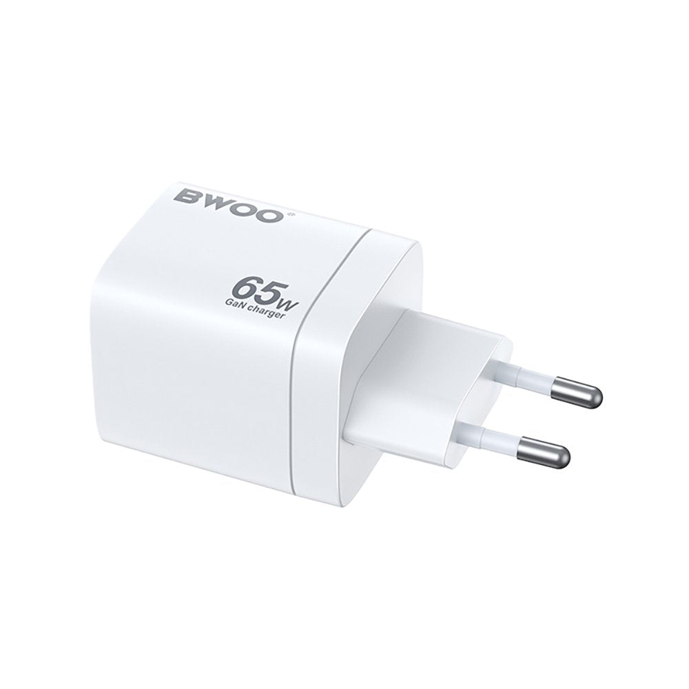 BWOO tīkla lādētājs CDA147PD 65W 2x USB-C port + USB-A, balts