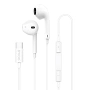 BWOO vadu austiņas HF175 USB-C digitāla saskarne, baltas