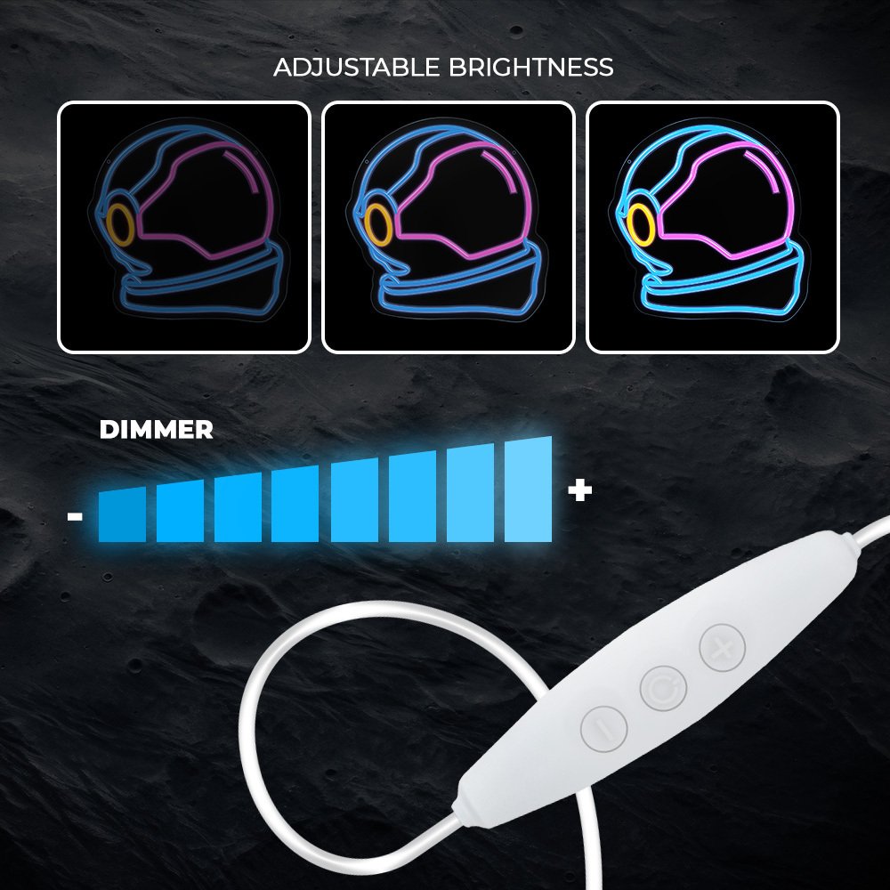 Forever Light gaisma Neon Plexi LED Astronaut daudzkrāsains FPNE22 Forever
