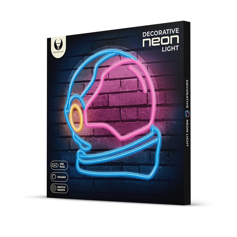 Forever Light gaisma Neon Plexi LED Astronaut daudzkrāsains FPNE22 Forever