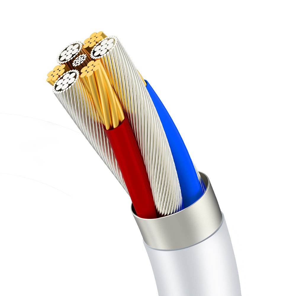 BWOO vadu austiņas HF175 USB-C digitāla saskarne, baltas