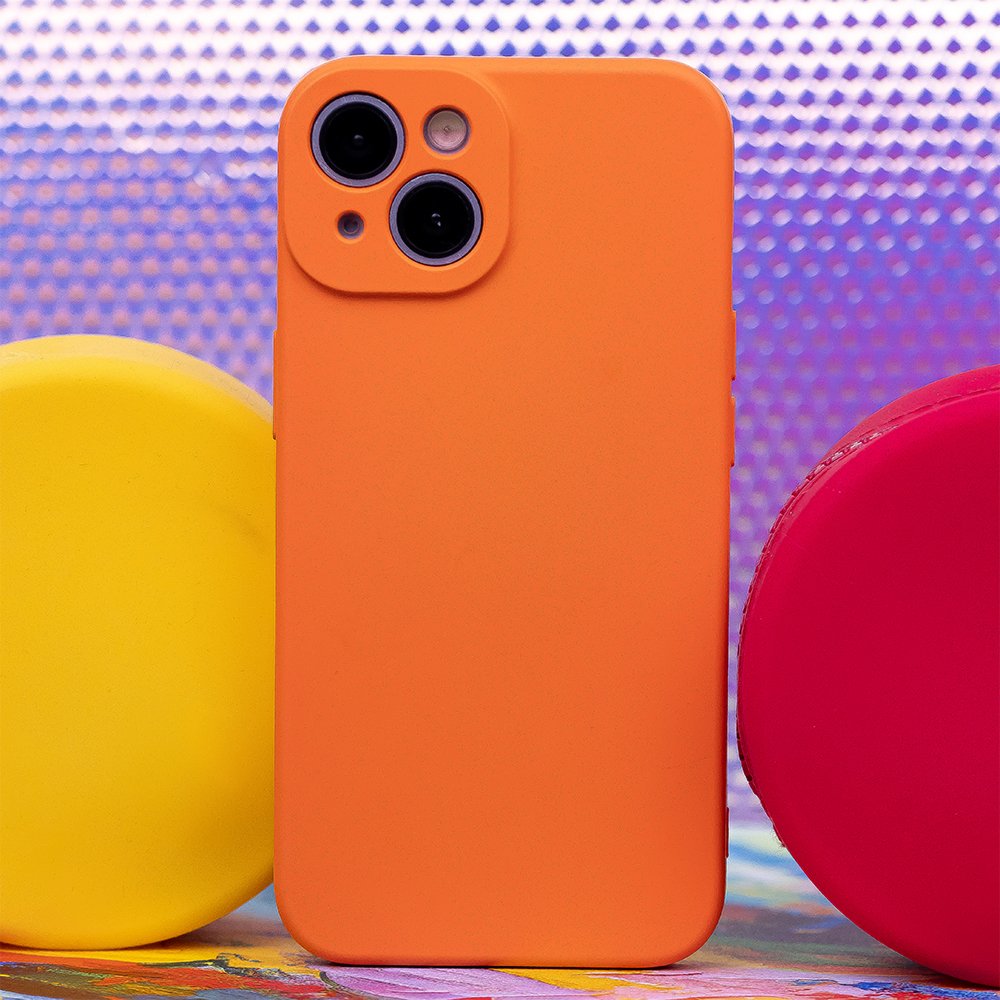 Silikona vāciņš Xiaomi Redmi 13c 5G, oranžs