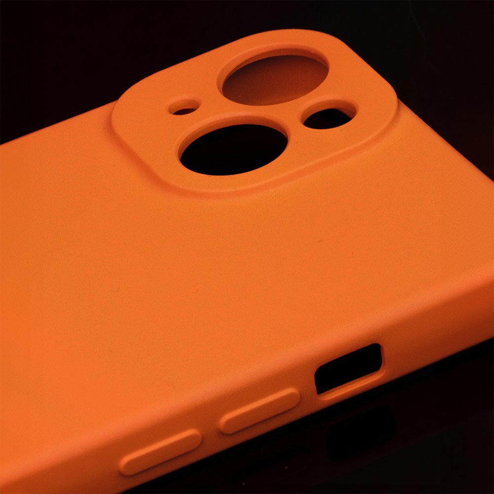 Silikona vāciņš Xiaomi Redmi 13c 5G, oranžs