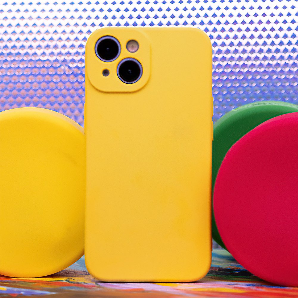 Silikona vāciņš Xiaomi Redmi 13c 5G, dzeltens