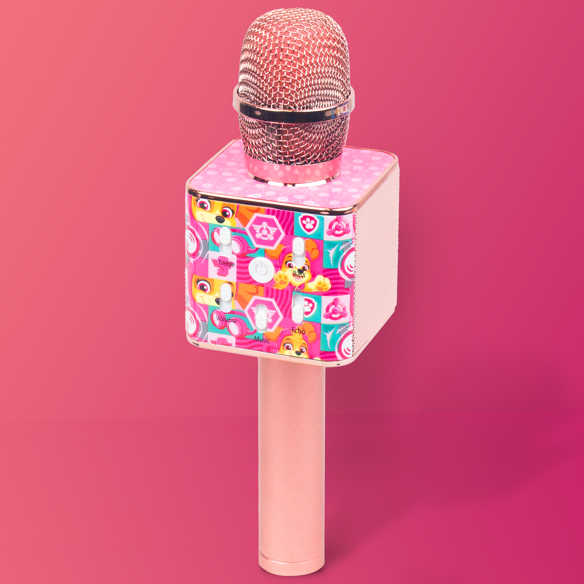 Paw Patrol mikrofons Paw Patrol karaoke, rozā