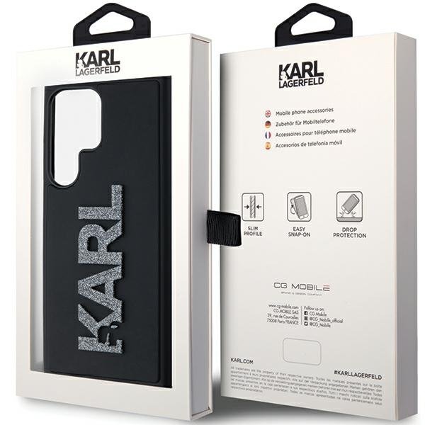 Karl Lagerfeld vāciņš Samsung Galaxy S24 Ultra, melns (KLHCS24L3DMBKCK)