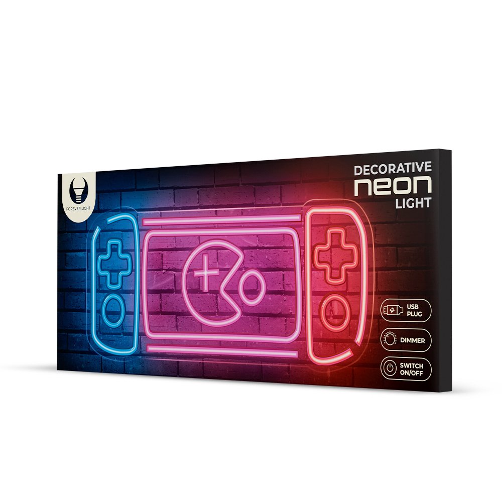Forever Light gaisma Neon Plexi LED Game Console daudzkrāsains FPNE27 Forever