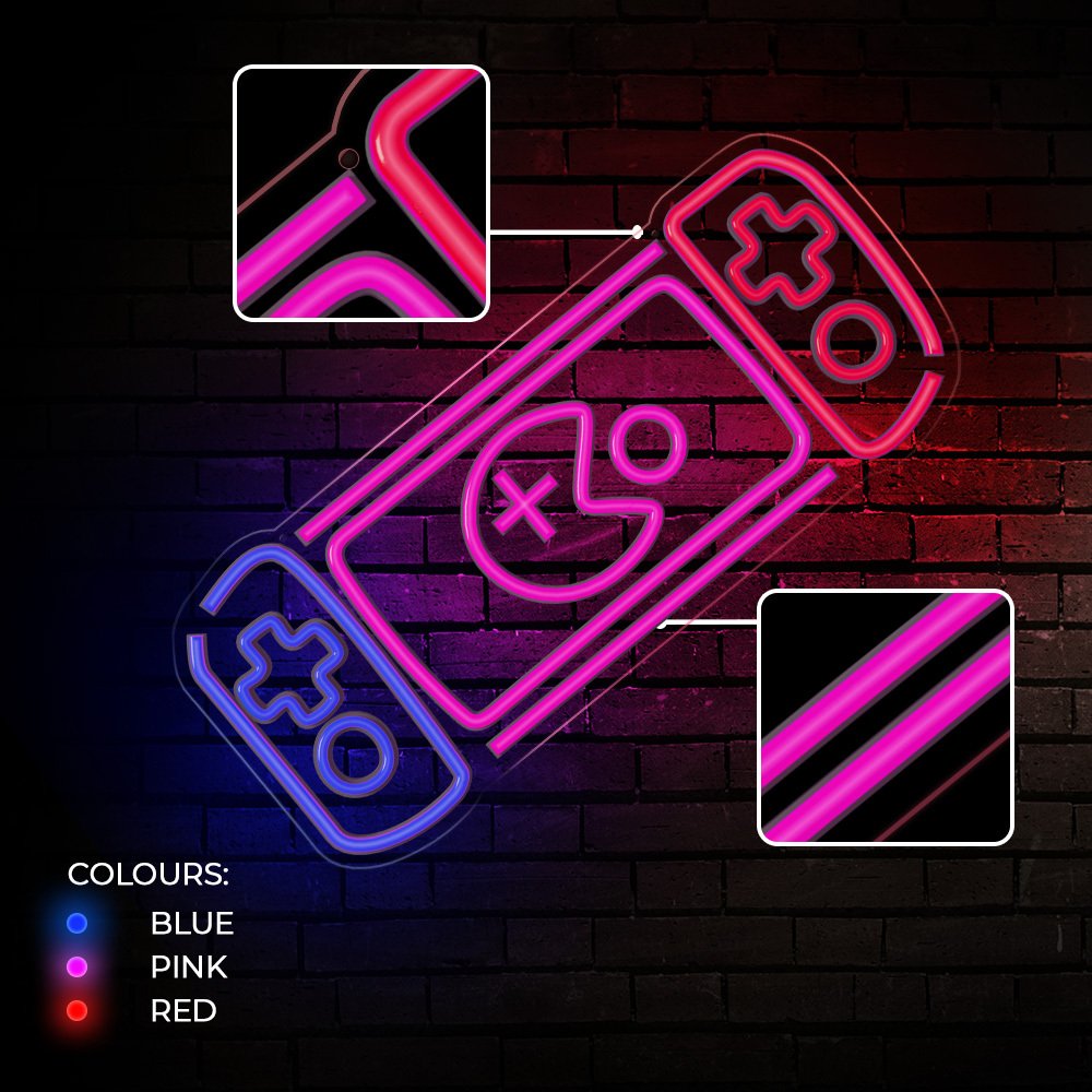 Forever Light gaisma Neon Plexi LED Game Console daudzkrāsains FPNE27 Forever