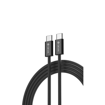 Devia kabelis Smart EC325 PD USB-C - USB-C 1,0 m 60W 3A melns