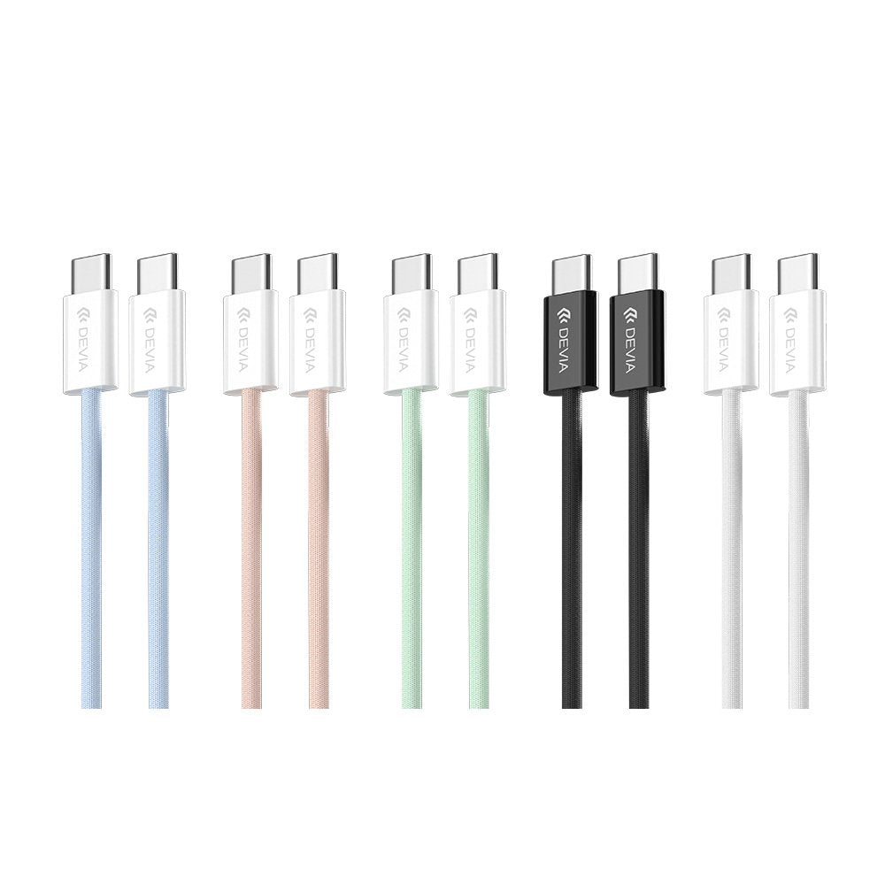 Devia kabelis Smart EC325 PD USB-C - USB-C 1,0 m 60W 3A zils