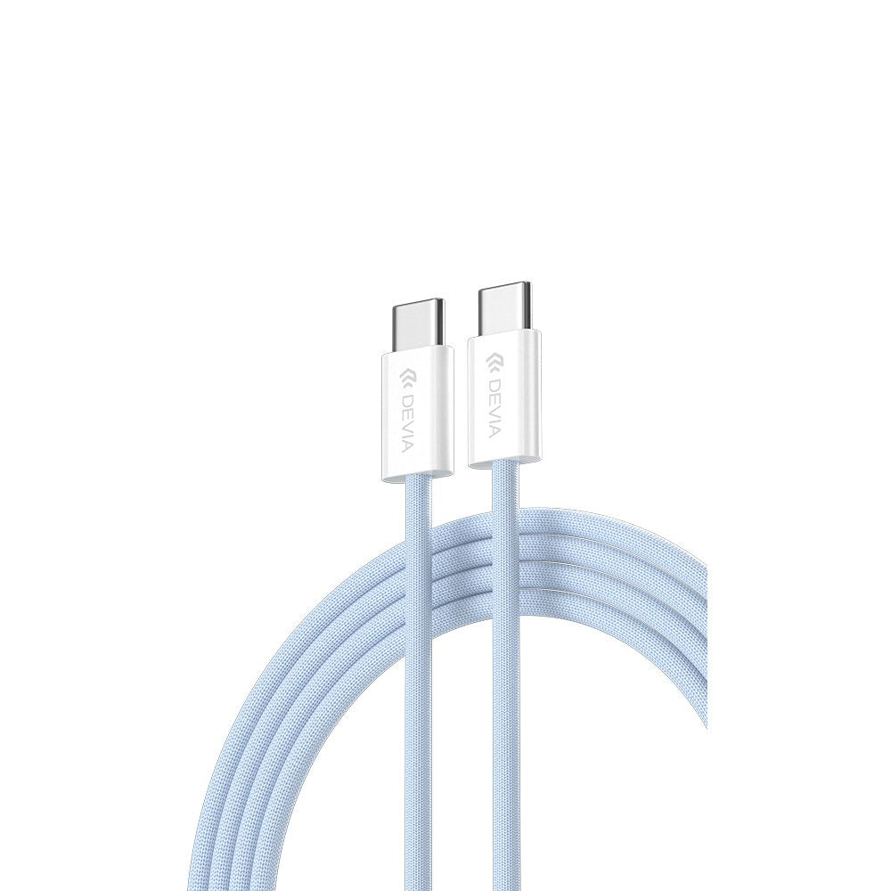 Devia kabelis Smart EC325 PD USB-C - USB-C 1,0 m 60W 3A zils