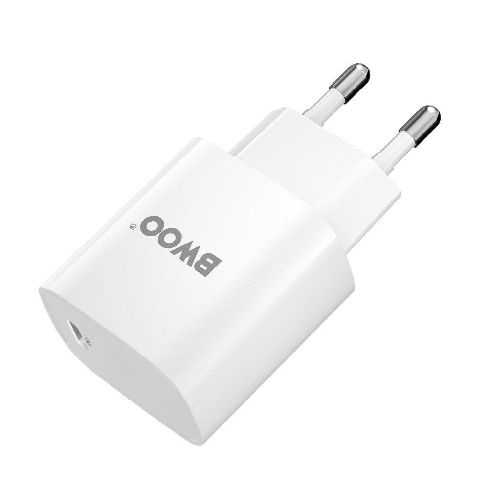 BWOO tīkla lādētājs CDA159 PD 20W 1x USB-C port + Lightning, balts