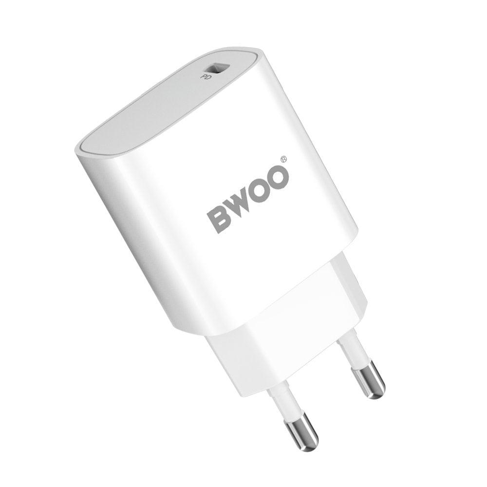 BWOO tīkla lādētājs CDA159 PD 20W 1x USB-C port + Lightning, balts