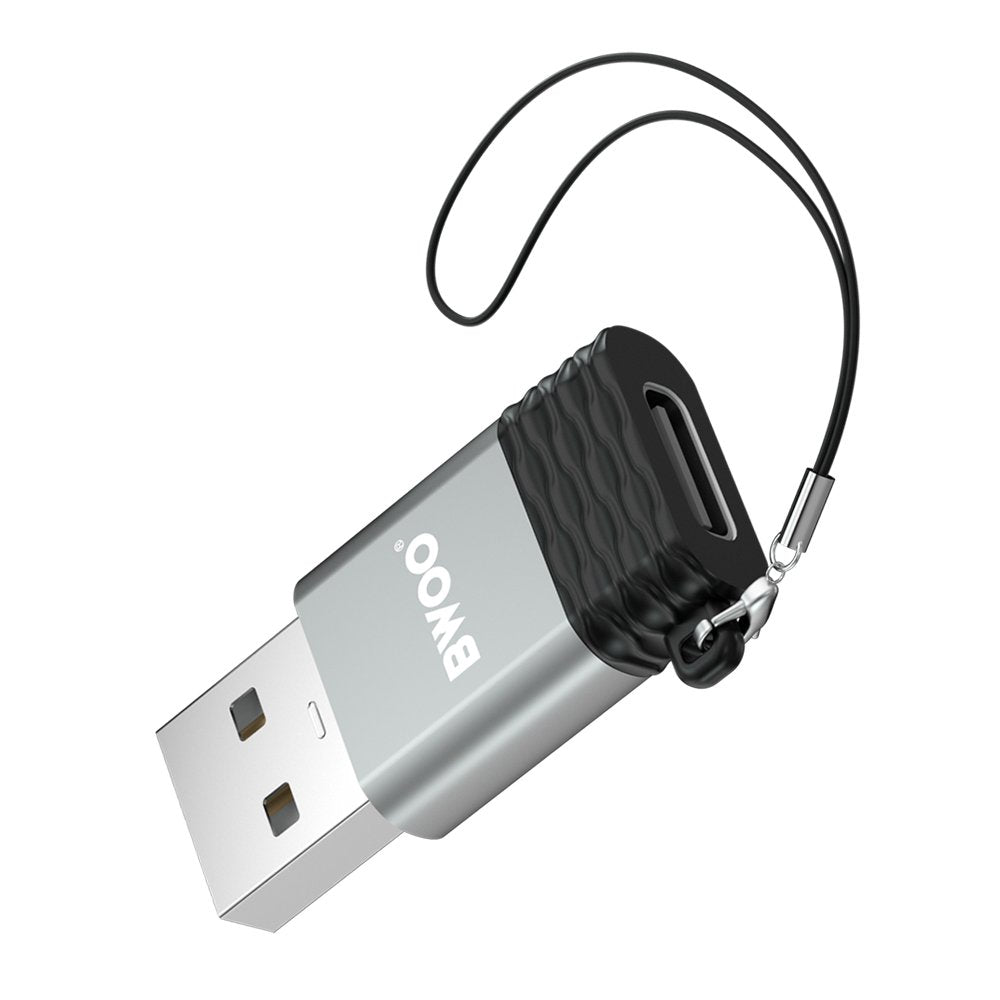 BWOO adapteris USB-C - USB pelēks OTG BZ-38
