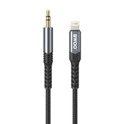 BWOO kabelis AUX 3.5mm - Lightning BO-AUX068, melns