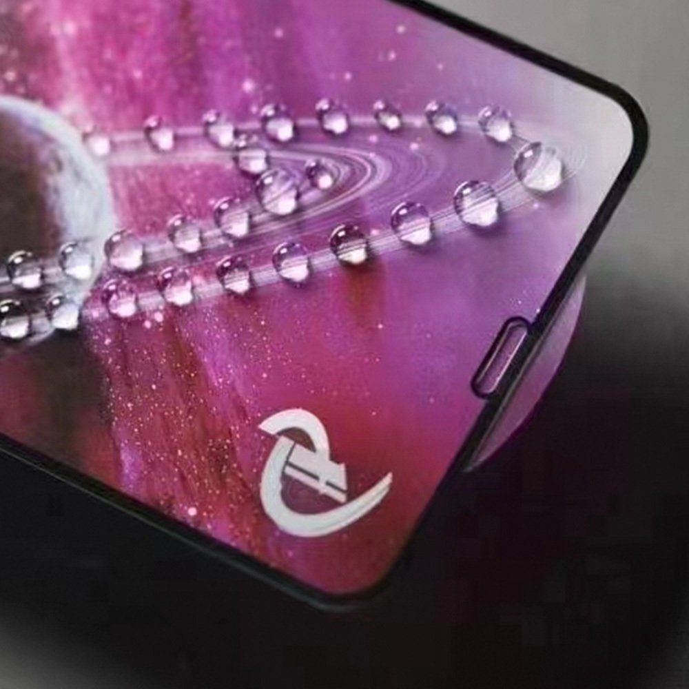 Rūdīts 9D stikls iPhone 13 Pro Max / 14 Plus 6,7" melns rāmis