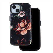 Dekoratīvais maciņš iPhone 12 / 12 Pro 6,1" Peonijas