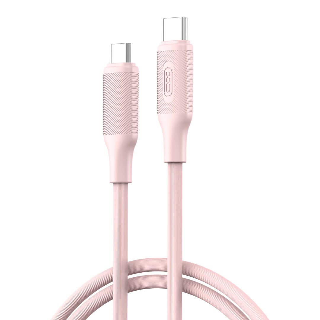 XO kabelis NB-Q265B PD USB-C - USB-C 1,0m 60W, rozā