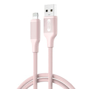 XO kabelis NB265 USB - Lightning 1,0m 2,4A, rozā