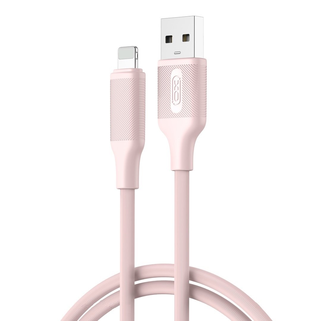 XO kabelis NB265 USB - Lightning 1,0m 2,4A, rozā