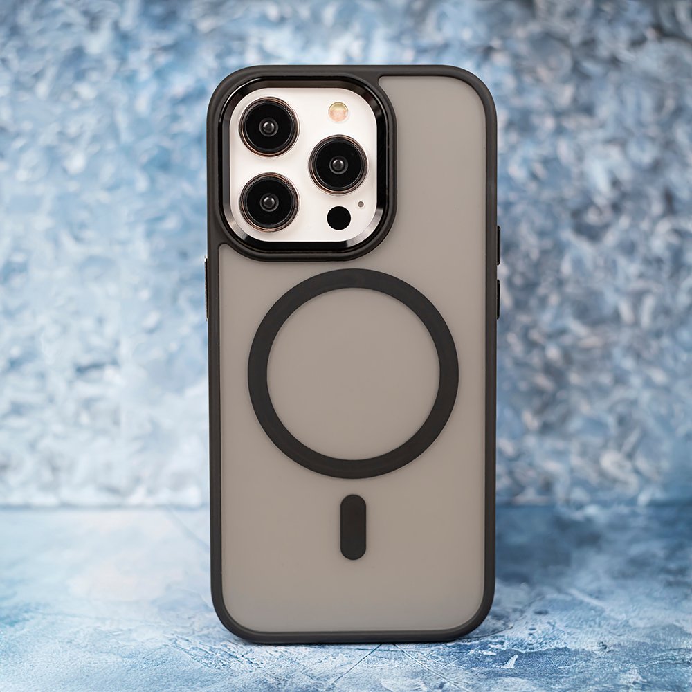 Frozen MagSafe vāciņš iPhone 17 Air 6,6", melns
