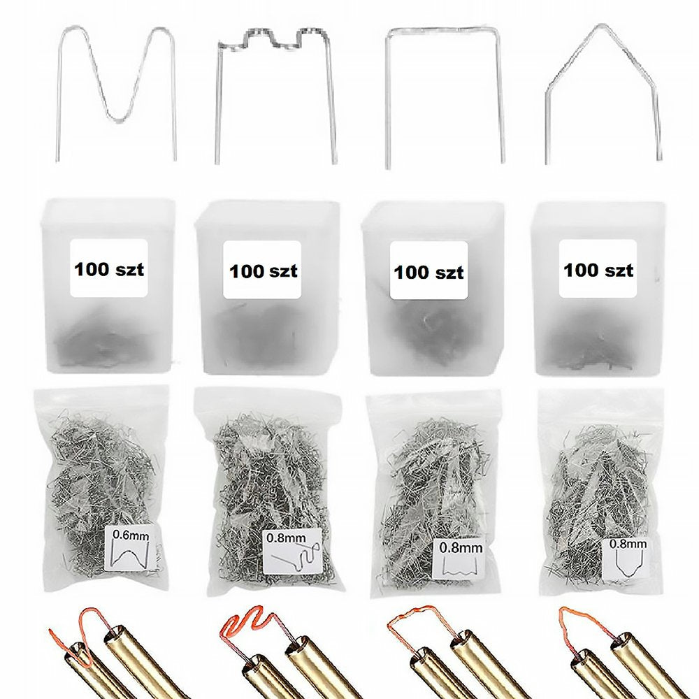 Metināšanas pistole plastmasai (plastmasa) + 800 skavas