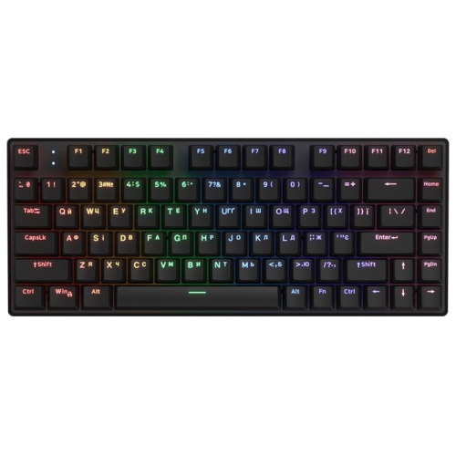 Hator HTK275UA Icefall Mecha Rainbow 82 Bezvadu Spēļu klaviatūra ENG/UA/RU