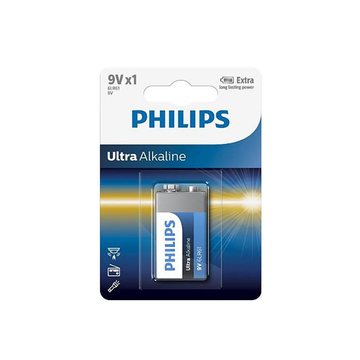 PHILIPS baterija 6LR61 9V Ultra Alkaline