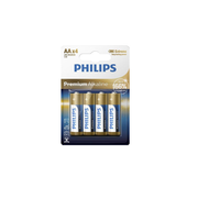PHILIPS baterija AA LR6 4gab Premium Alkaline