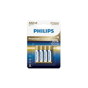 PHILIPS baterija AAA LR03 4gab blisteris Premium Alkaline