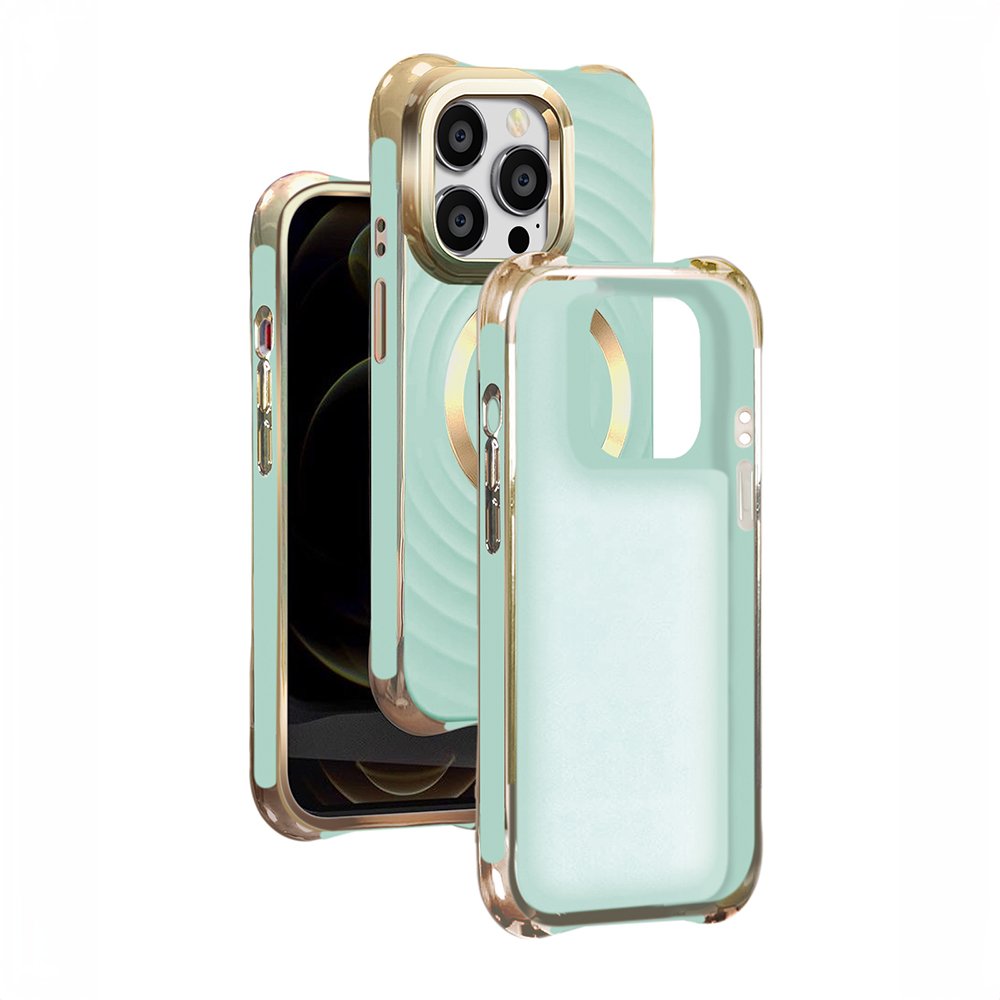 Circle Glam MagSafe vāciņš iPhone 14 Pro 6,1", zaļi