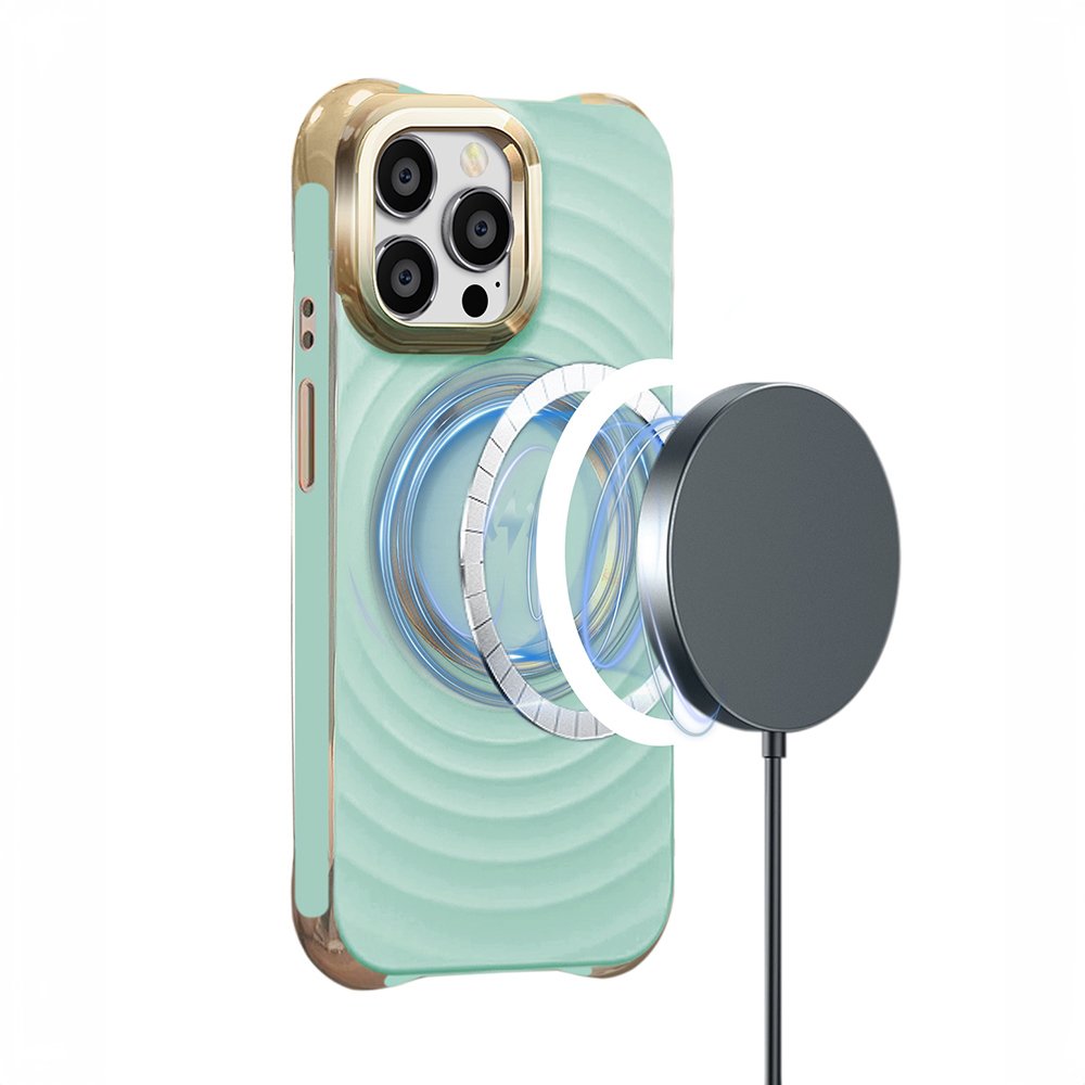 Circle Glam MagSafe vāciņš iPhone 14 Pro 6,1", zaļi