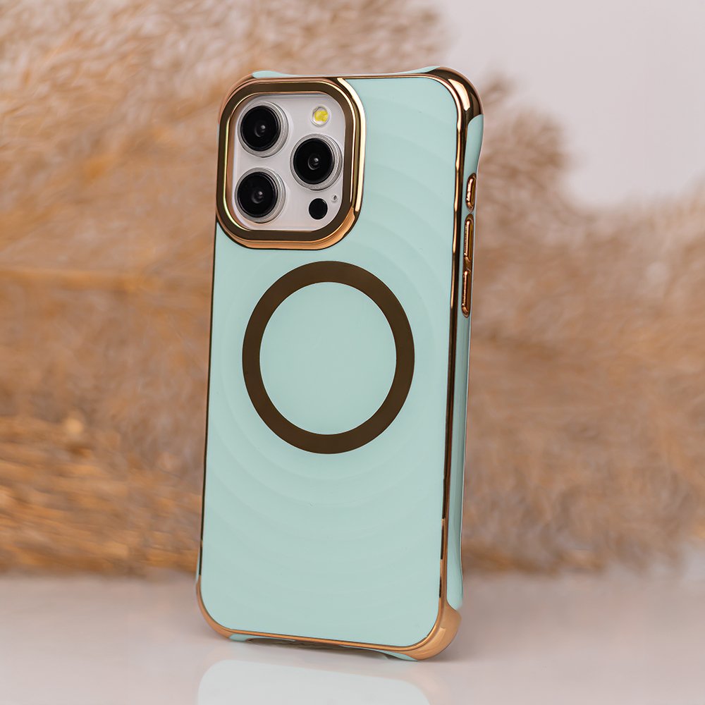Circle Glam MagSafe vāciņš iPhone 14 Pro 6,1", zaļi