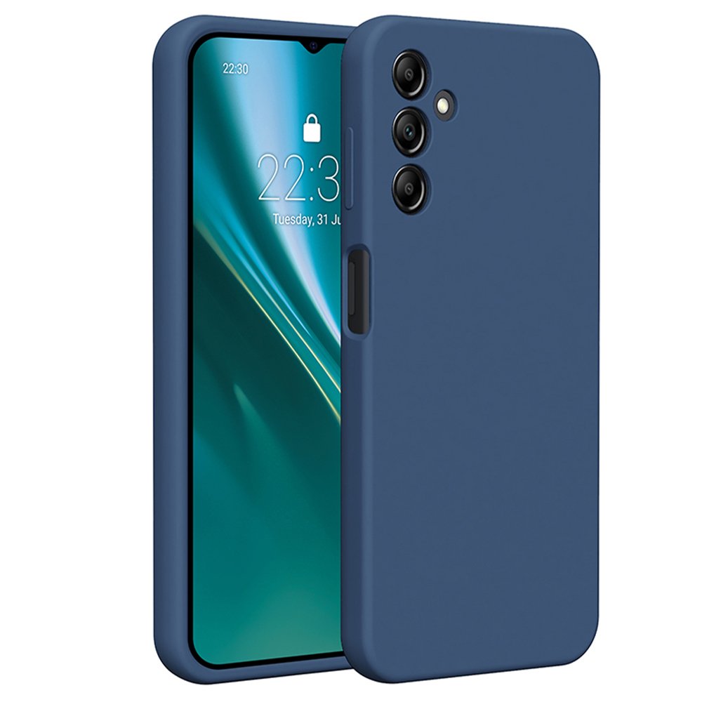 Etteri silikona vāciņš Samsung Galaxy A14, tumši zils